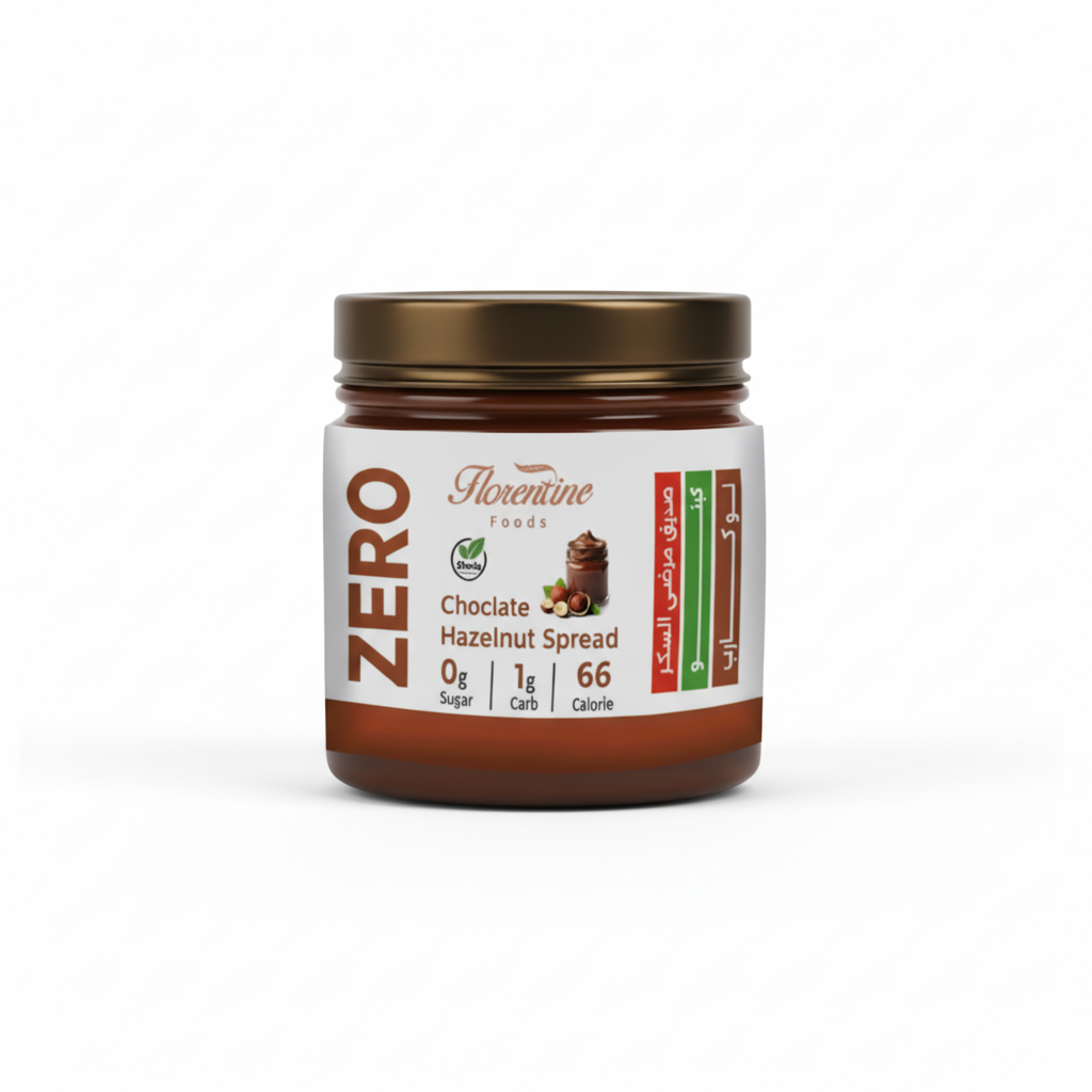 تشوكليت سبريد فلورنتين بالبندق – زيرو سكر. كيتو. لو كارب